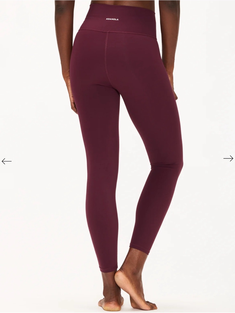 *RARE!* Adanola Ultimate Wrap Over Legging - Dark Cherry (NEW WITH TAGS!) - Picture 2 of 4